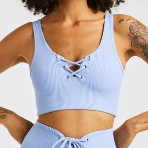 Year of Ours Blue Football Bra